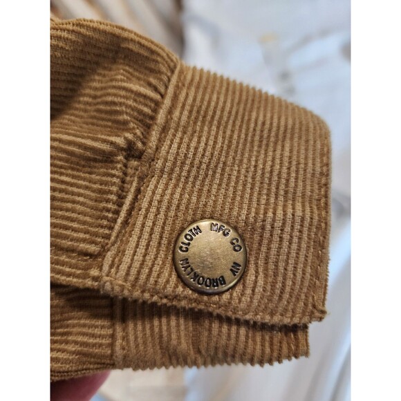 Trademark Brooklyn Cloth Sherpa Lined Corduroy Jacket Men Sz LG Tobacco *read* - Picture 14 of 14